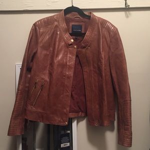 Cole Haan genuine leather moto jacket